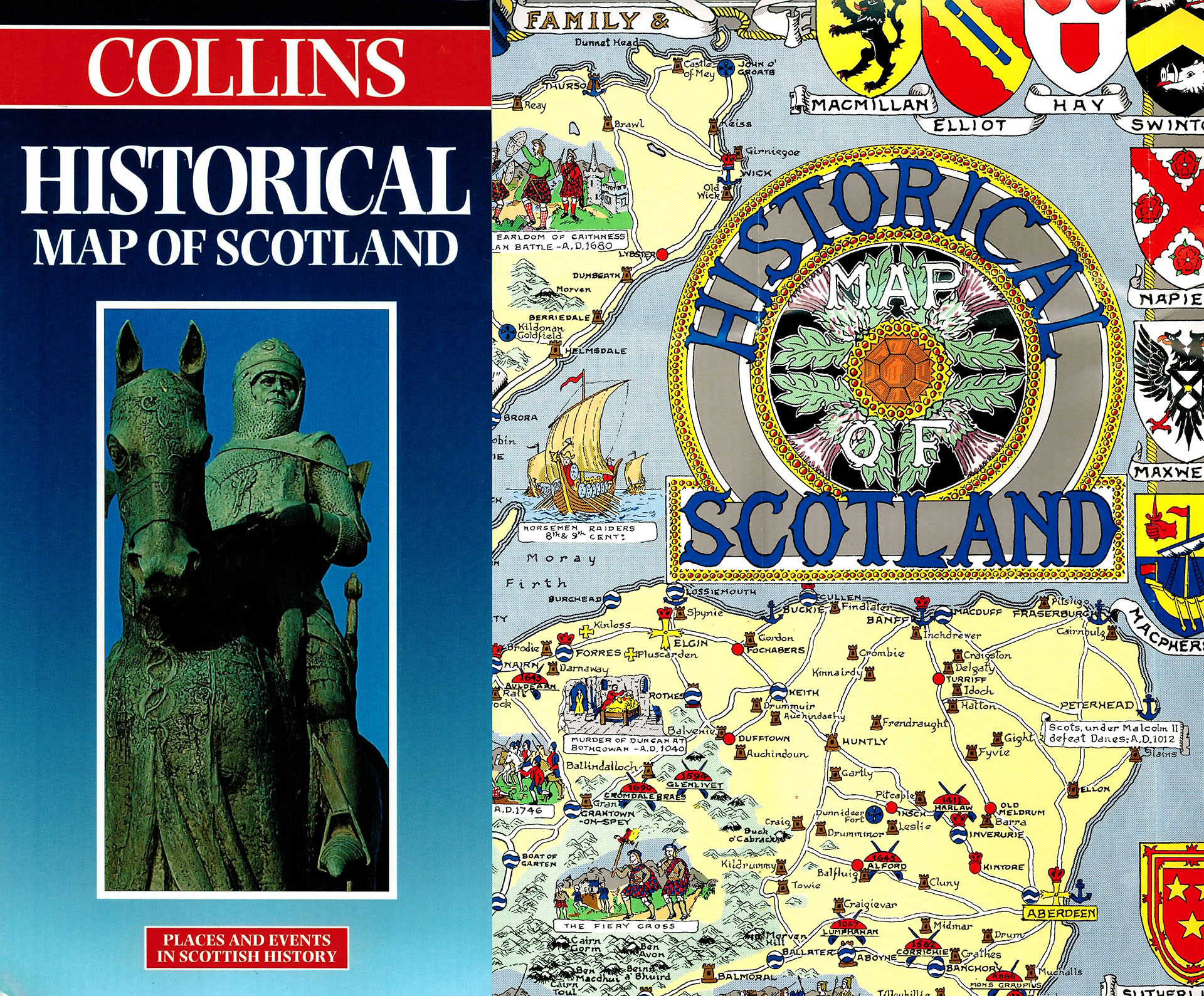 Historical Map of Scotland - Bullock, Leslie